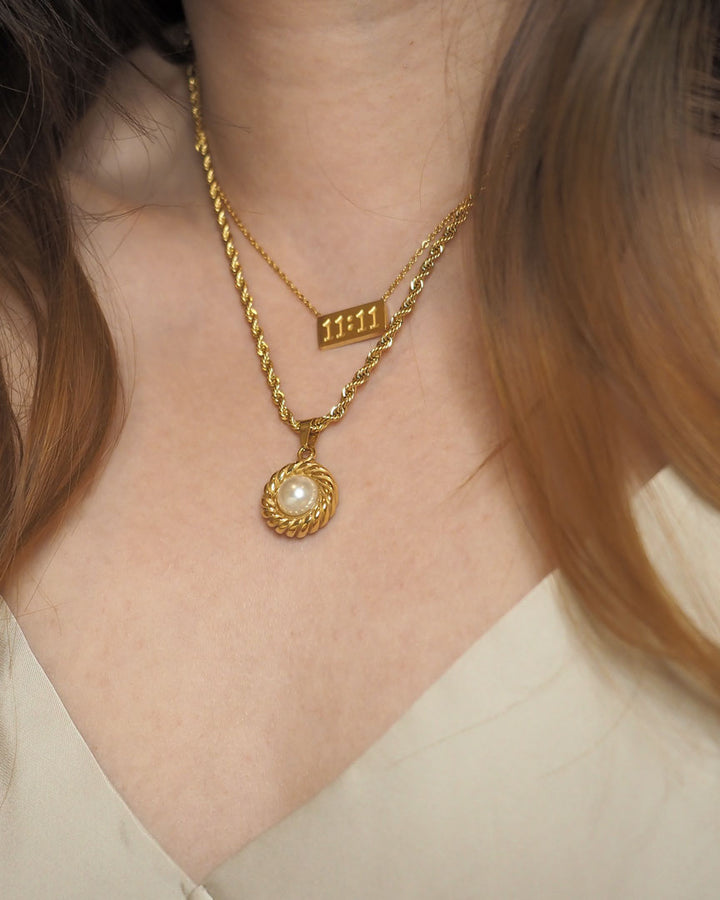 18k gold plated - Holly stone necklace - Katherynloche