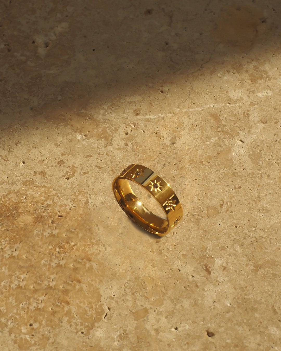 18K gold plated  - Stardust Gold Ring - Katherynloche