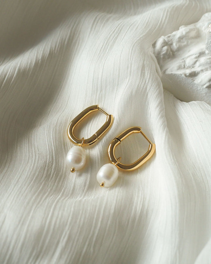 18k gold plated - Cle Pearl earrings - Katherynloche