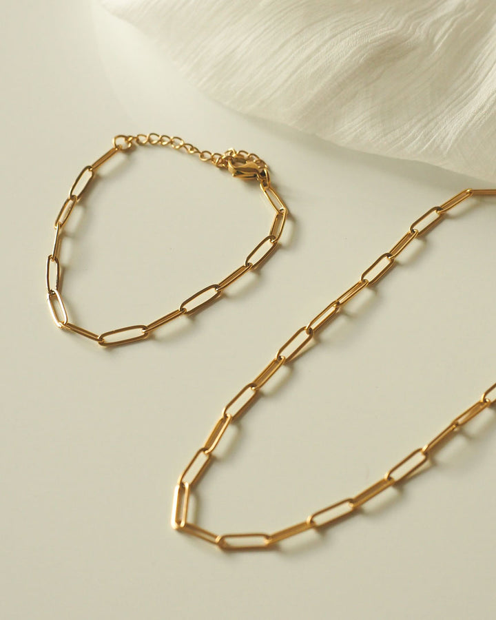 18k gold plated - Athens Link chain necklace - Katherynloche