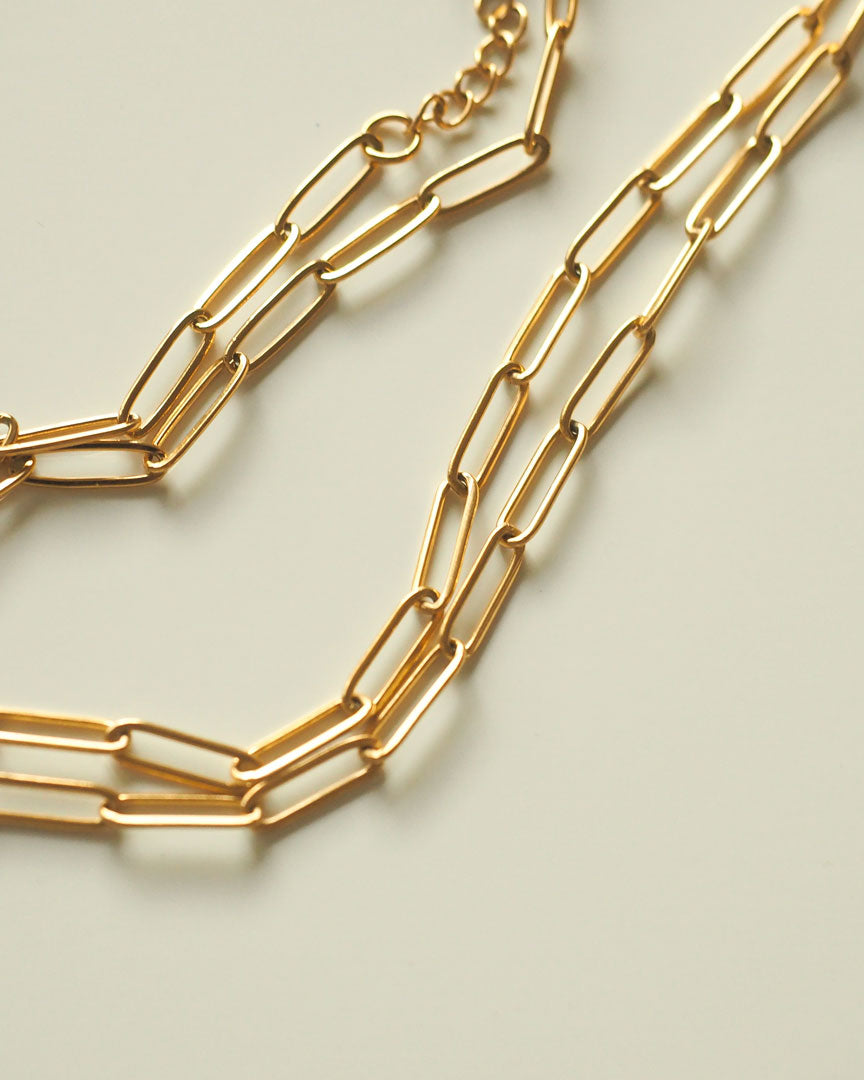 18k gold plated - Athens Link chain necklace - Katherynloche