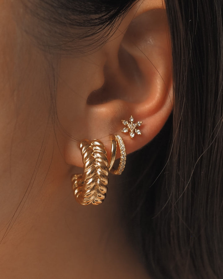 18K gold plated - Leia Hoop earrings - Katherynloche