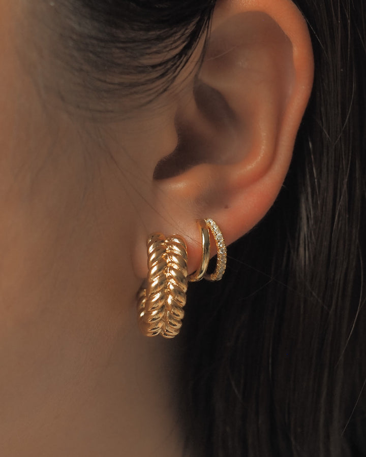 18K gold plated - Leia Hoop earrings - Katherynloche