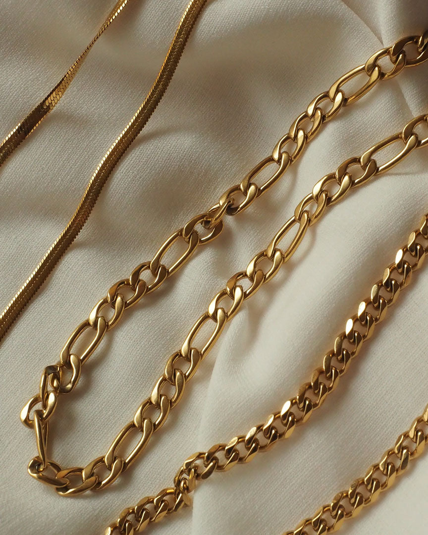 18K gold plated - Slim Link Chain Necklace - Katherynloche