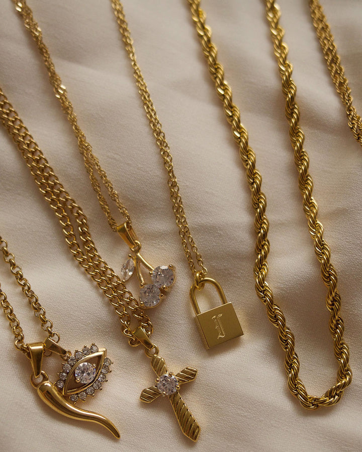 18K gold plated - Gold Rope Chain (2 sizes) - Katherynloche