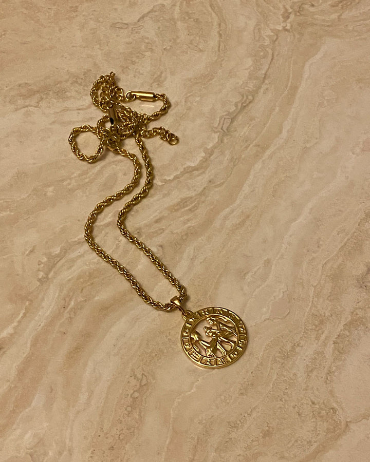 Zodiac Necklace (Rope Chain) - Katherynloche