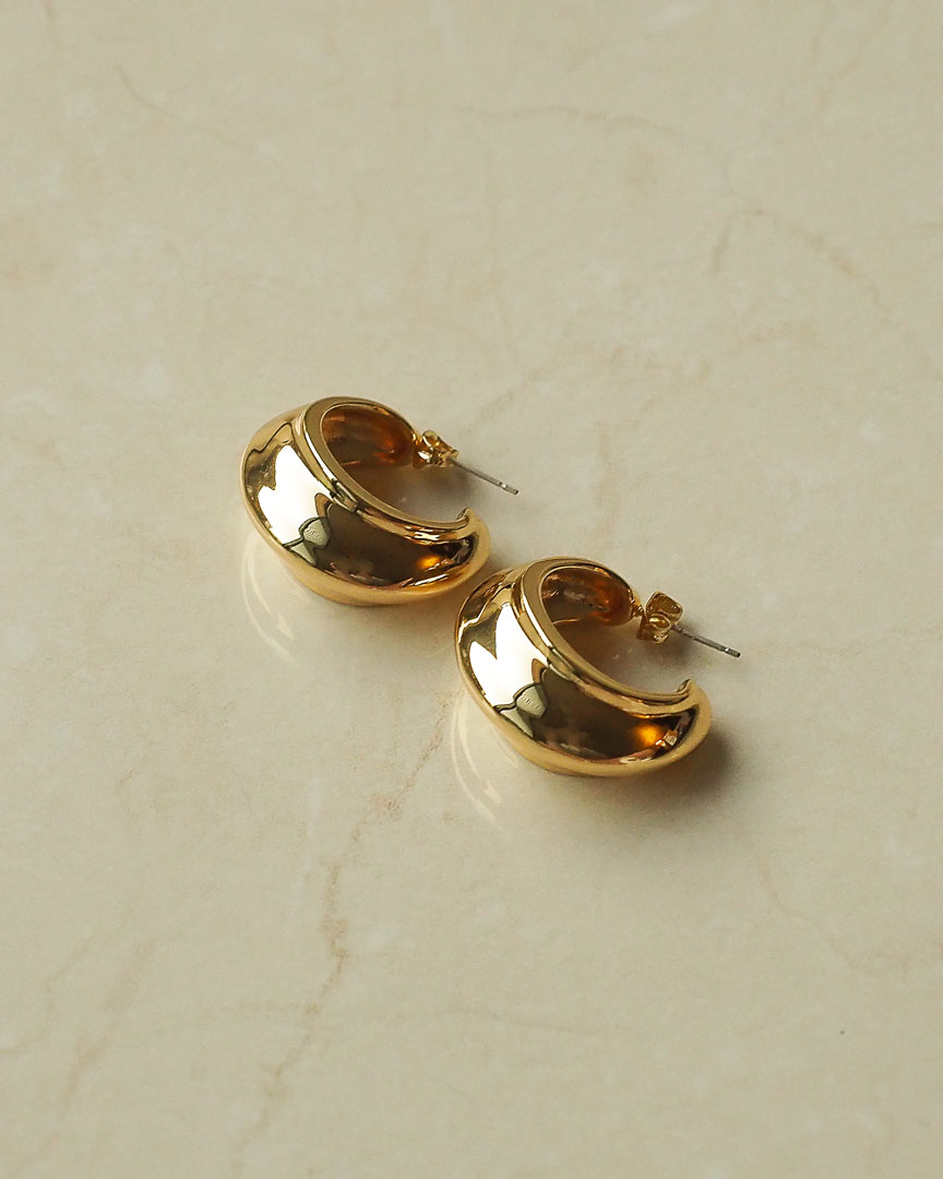 18k Gold Plated - Marielle Hoop Earrings - Katherynloche