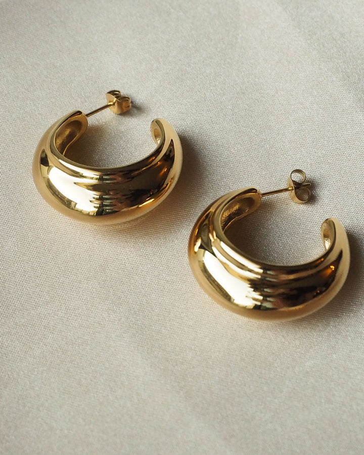 18k Gold Plated - Marielle Hoop Earrings - Katherynloche