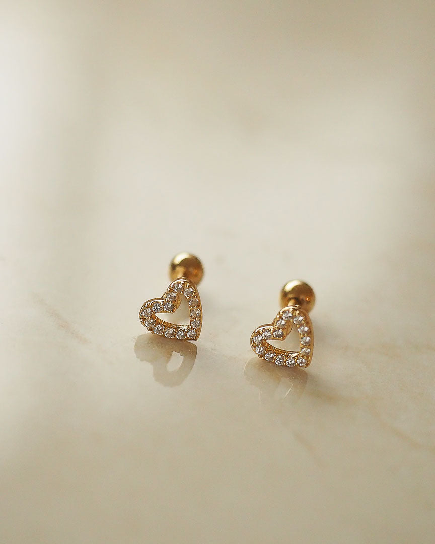 Stainless Steel - Valentine Stud Earrings - Katherynloche