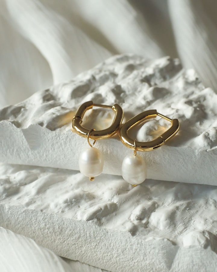 18k gold plated - Cle Pearl earrings - Katherynloche