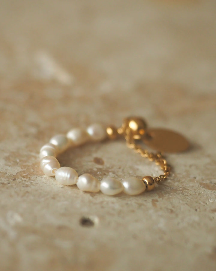 18k gold plated - Pearl ring - Katherynloche