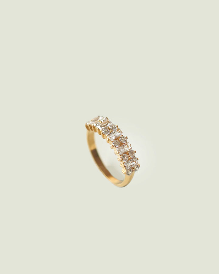 18k gold plated - Finian CZ gold ring - Katherynloche