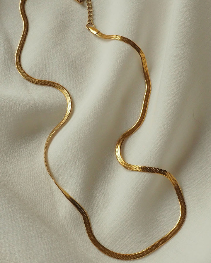 18k gold plated - Aurore Gold Snake Chain - Katherynloche