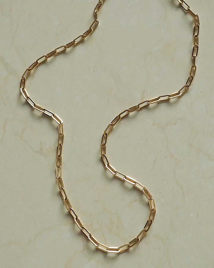 18k gold plated - Slim Bambi Link Chain Necklace - Katherynloche