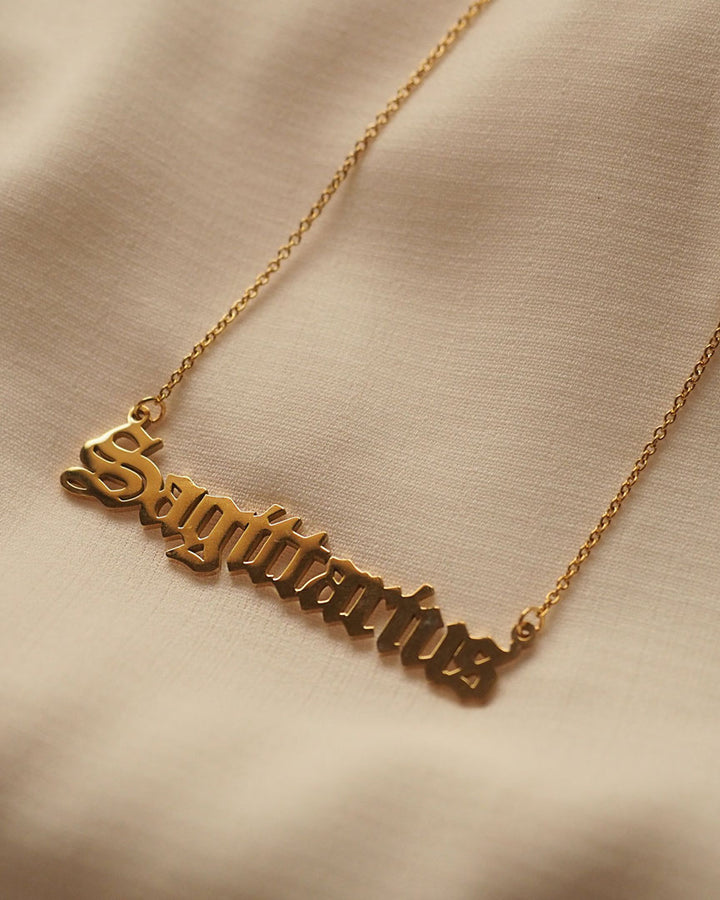 18K Gold Plated -  Jeulia Zodiac Gold Necklace - Katherynloche