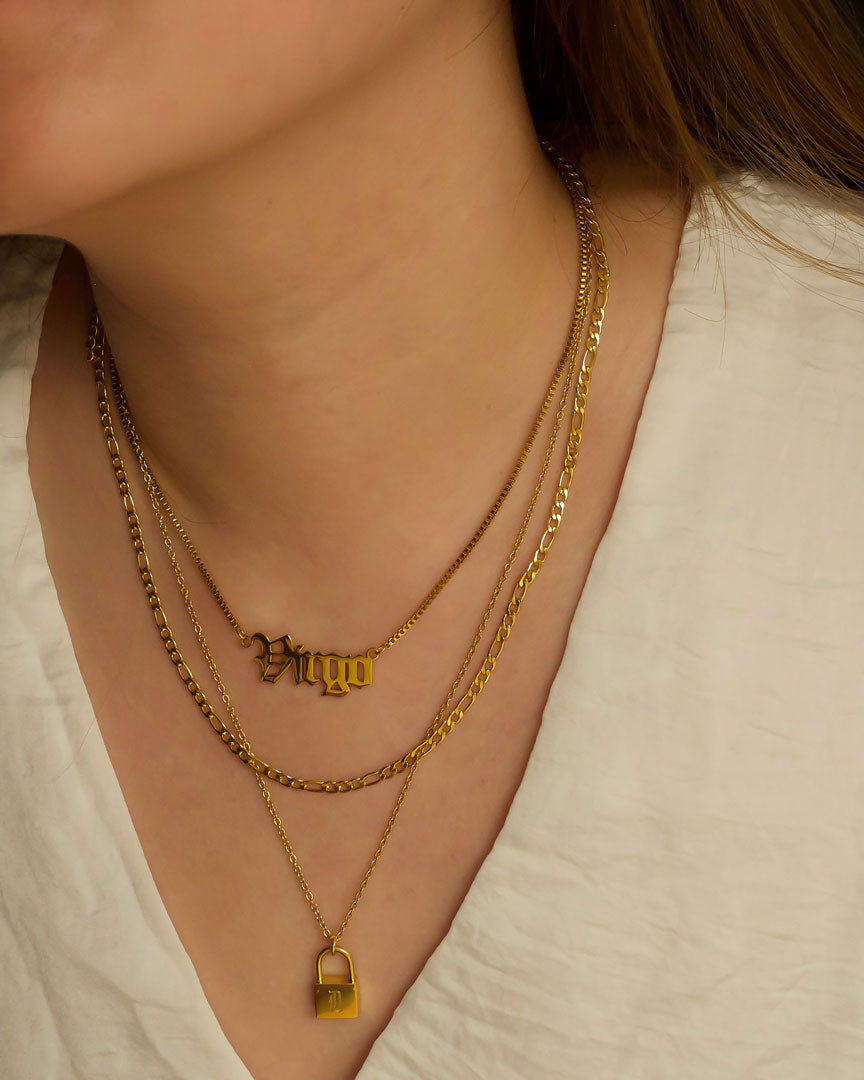 18k gold plated - The BERNADETTE Nameplate Personalised Necklace (Made to Order) - Katherynloche