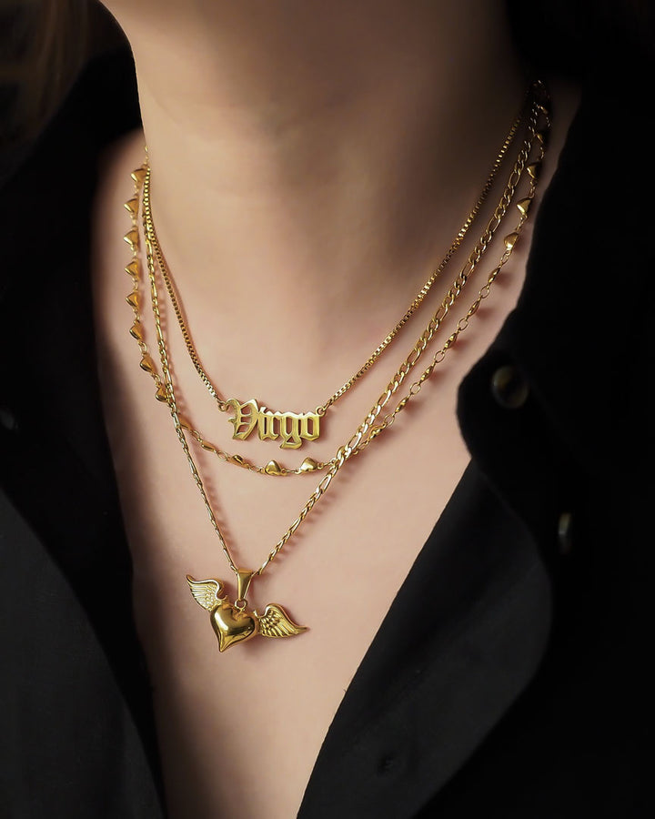 18k gold plated - The BERNADETTE Nameplate Personalised Necklace (Made to Order) - Katherynloche