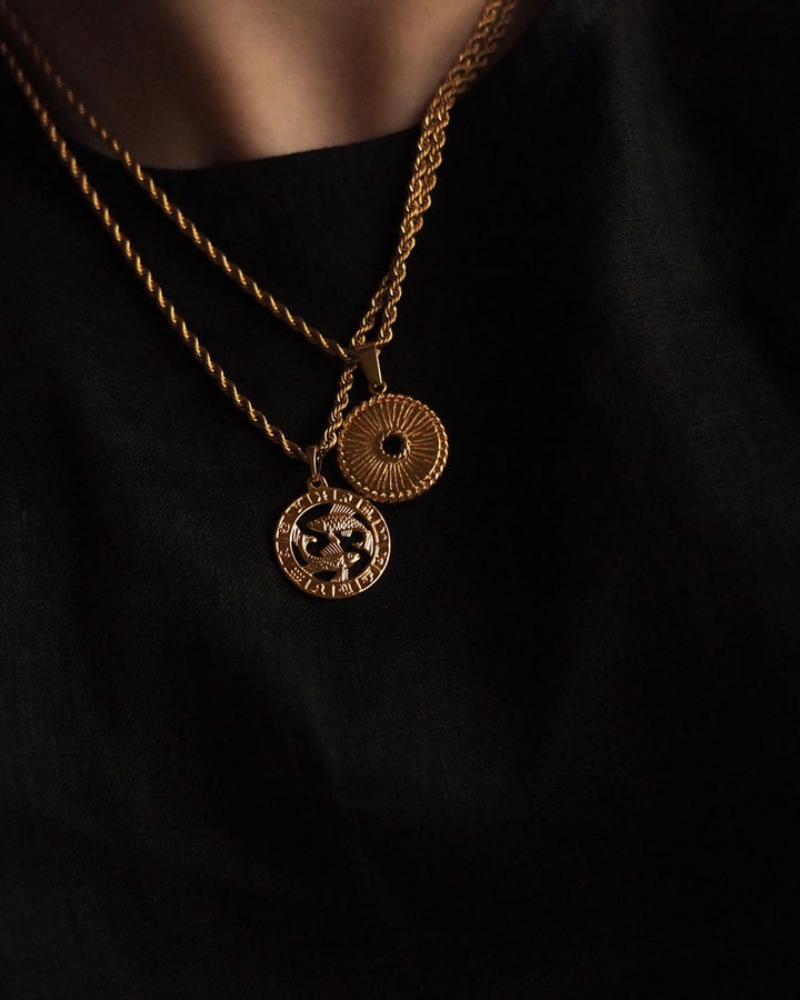 Zodiac Necklace (Rope Chain) - Katherynloche