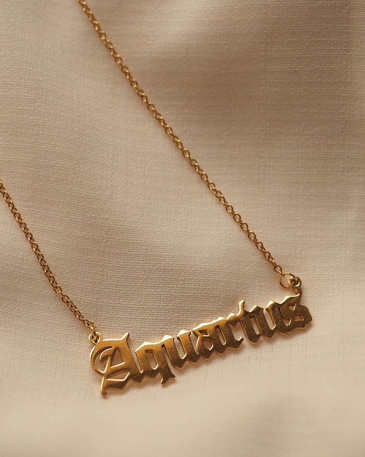 18K Gold Plated -  Jeulia Zodiac Gold Necklace - Katherynloche